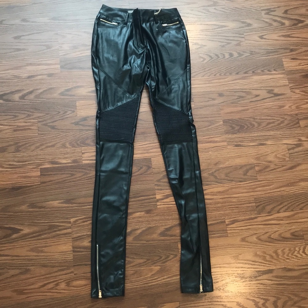 All Leather extra long leggings